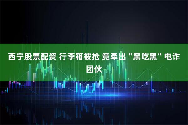 西宁股票配资 行李箱被抢 竟牵出“黑吃黑”电诈团伙