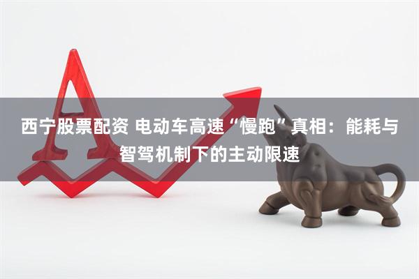 西宁股票配资 电动车高速“慢跑”真相：能耗与智驾机制下的主动限速