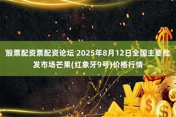 股票配资票配资论坛 2025年8月12日全国主要批发市场芒果(红象牙9号)价格行情